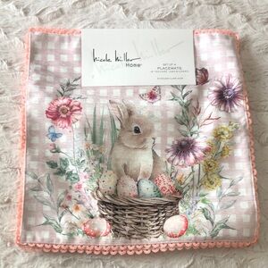 Nicole Miller Floral Bunny Placemats